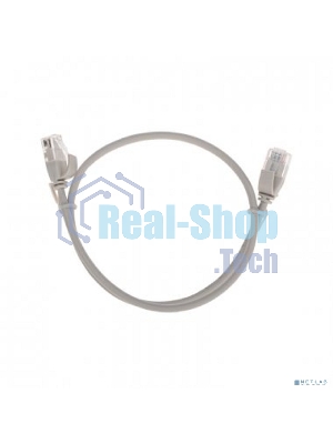 Патч-корд U/UTP Rexant cat.6a (10G), RJ45-RJ45, неэкранированный, 28AWG, LSZH, серый, 0.5 м