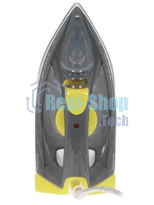 Утюг BRAYER BR4003GY серый/желтый/черный, 2400 Вт, 25 г/мин, 140 г/мин, 330 мл
