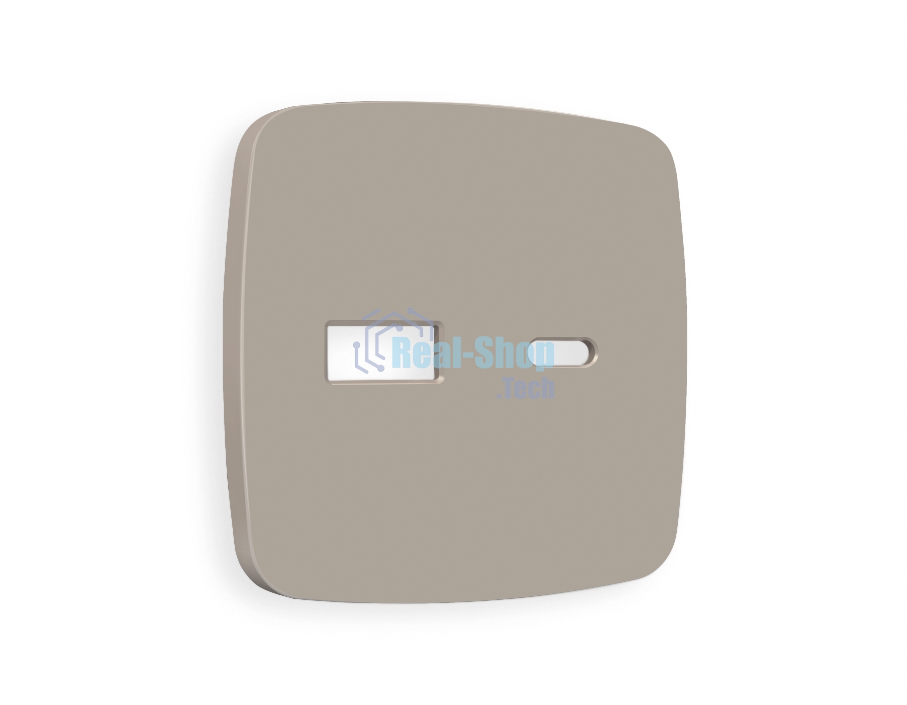Лицевая панель OMEGA (Серо-бежевый матовый) для розетки 2USB A+C QUANT OP3710