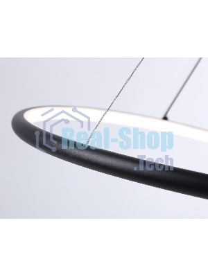 Светильник Ambrella light FL66293 BK черный 39W 3000K-6400K D500*1000 (ПДУ ИК)