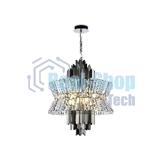 Люстра Ambrella light LH41020/12 BK/CL черный/прозрачный E14*12 max 40W D560*660
