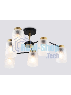 Светильник Ambrella light TR303325/6 BK/GD черный/золото E27/6 max 60W D680*270