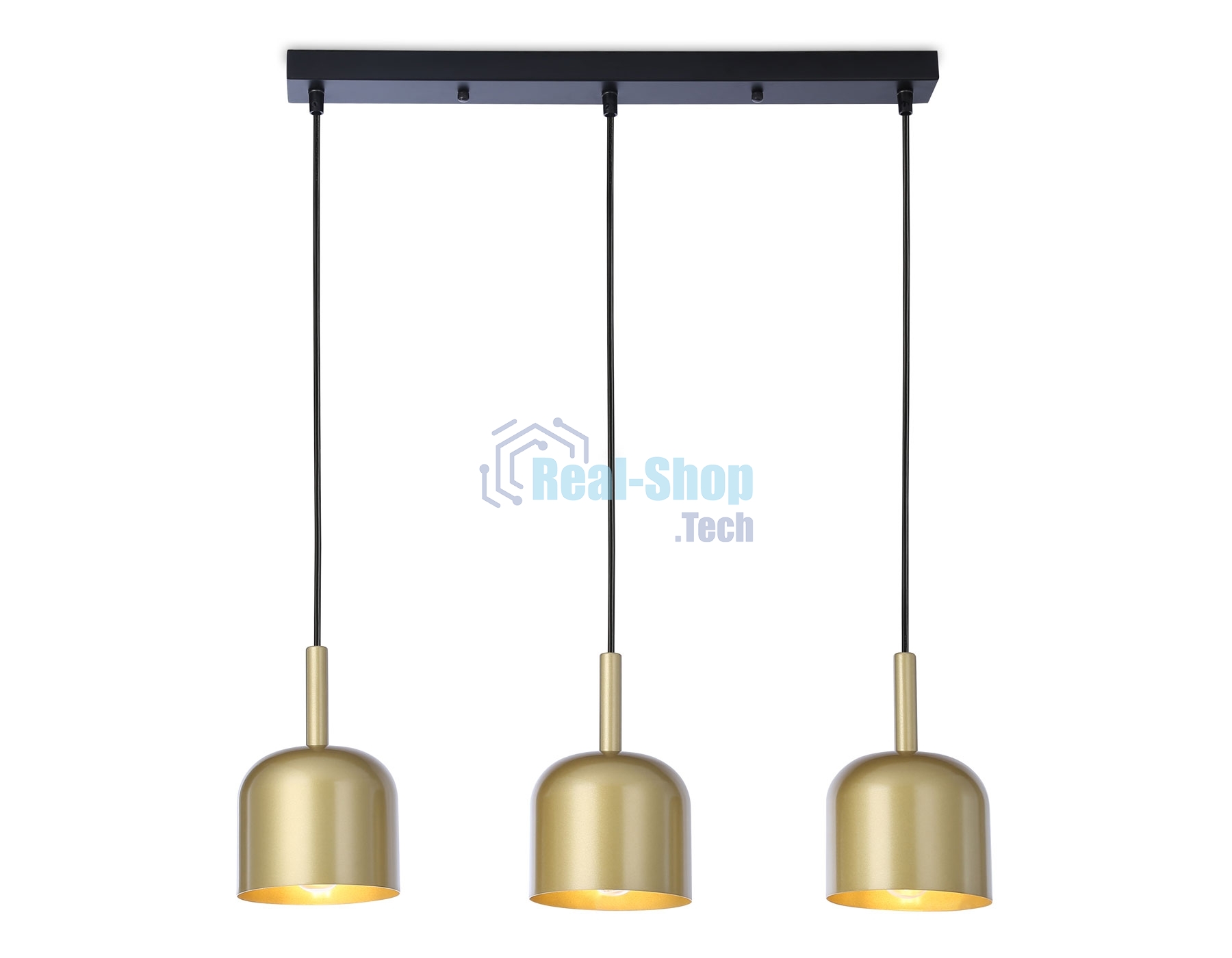 Светильник Ambrella light TR97118/3 GD/BK золото/черный E27*3 max 40W D130*113*1200
