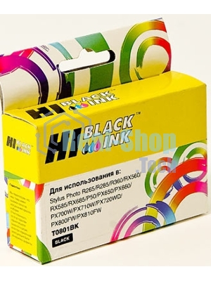 Картридж Epson Stylus Photo P50/PX660/700W/800FW/R265 (Hi-Black) new , C13T08014010, BK    