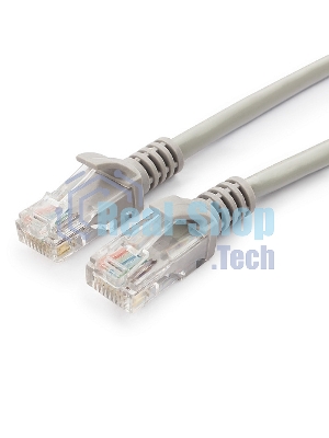 Патч-корд UTP Cablexpert cat.5e, 1.5м, литой, многожильный, серый