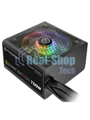 Блок питания Thermaltake Smart PS-SPR-0750NHSABE-1, 750Вт, 80 PLUS Bronze, 120мм, черный