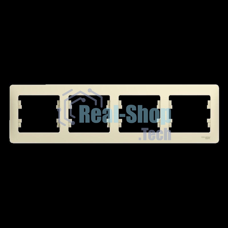 Рамка 4-м Glossa горизонт. беж. SchE GSL000204