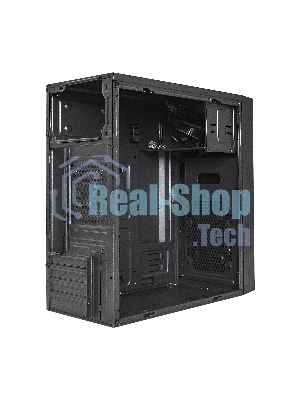 Компьютерный корпус Minitower ExeGate BAA-113-AAA350 (mATX, БП AAA350 с вент. 8см, 2*USB, аудио, черный)