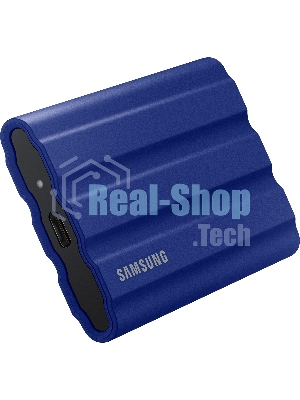 Внешний SSD Samsung T7 Shield, 1TB, USB 3.2 Gen 2 Type-C, R/W 1050/1000, синий