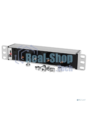 Блок роз Rem-10 без шнура с инд., 4 Sсhuko, вх IEC 60320 C14, 10A алюм. 10