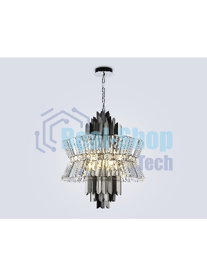 Люстра Ambrella light LH41020/12 BK/CL черный/прозрачный E14*12 max 40W D560*660