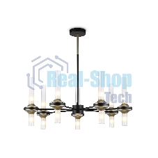 Люстра Ambrella light LH55353/14 BK/CGD/CL черный/золото/прозрачный G9/14 max 30W D750*690