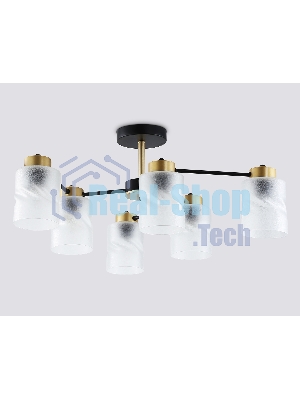 Светильник Ambrella light TR303325/6 BK/GD черный/золото E27/6 max 60W D680*270