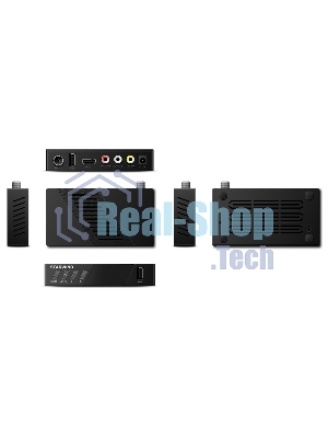 Приставка для цифрового ТВ Starwind CT-140 черный, DVB-T2, DVB-T, DVB-C, HDMI, USB 2.0 х2