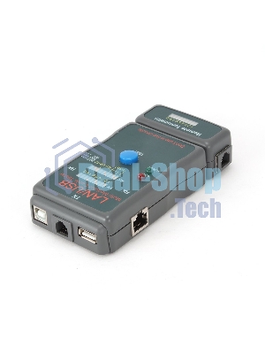 Тестер LAN Cablexpert NCT-2, 100/1000 Base-TX, для UTP, STP, RJ-11, USB-кабеля