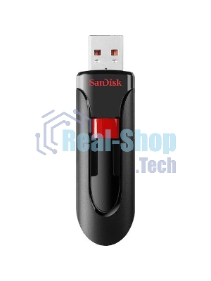 Флешка USB Sandisk CZ600 Cruzer Glide (SDCZ600-128G-G35), 128Gb, USB 3.0, R/W 100/20, черный