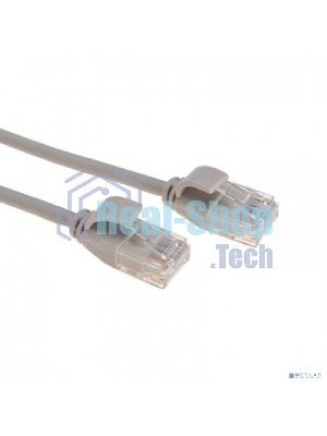 Патч-корд U/UTP Rexant cat.6a (10G), RJ45-RJ45, неэкранированный, 28AWG, LSZH, серый, 0.5 м