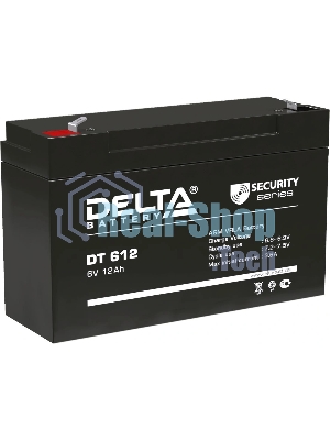 Аккумуляторная батарея Delta series DT, DT 612, voltage 6V, capacity 12Ah (discharge 20 hours)