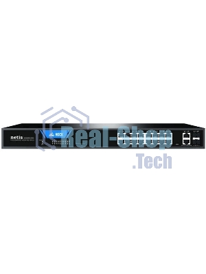 Коммутатор Netis ST220GPR-2G2S (L2) 18x1 Гбит/с 2SFP 16PoE 225W настраиваемый