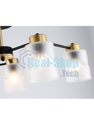Светильник Ambrella light TR303325/6 BK/GD черный/золото E27/6 max 60W D680*270