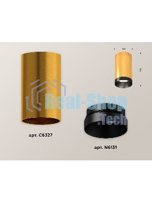 Светильник Ambrella Light XS6327004 PYG/PBK золото желтое полированное/черный полированный MR16 GU5.3 (C6327, N6131)