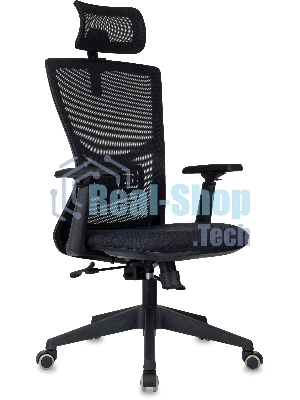 Кресло руководителя Бюрократ MC-811-H черный Elastic-102 крестов. пластик