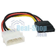 Кабель питания EX138936RUS SATA ExeGate EX-CC-SATA-PS (Molex 4pin/SATA15pin, 0,15м)