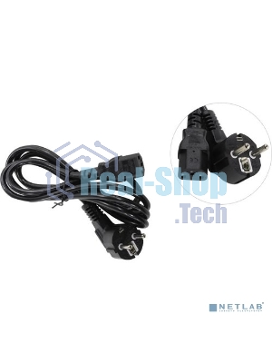 Кабель питания ExeGate Power PC-1,8P (Евровилка угл. Schuko->С13) VDE-250V-3*0.75-CU, 10A, 1.8м