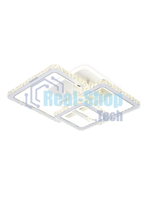 Управляемый светодиодный светильник Ambrella light FA1732/3 WH/CH белый/хром 145W 3000K/4200K/6400K 670*510*150 (ПДУ РАДИО 2.4G)