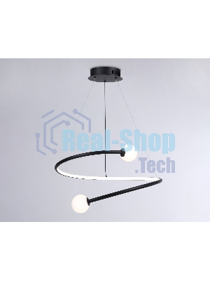 Светильник Ambrella light FL66293 BK черный 39W 3000K-6400K D500*1000 (ПДУ ИК)