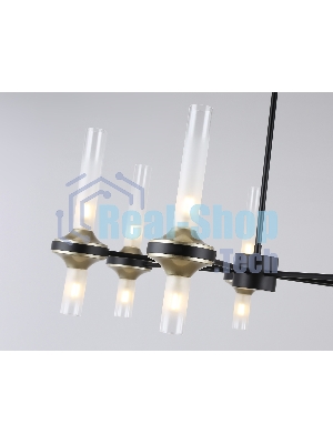 Люстра Ambrella light LH55353/14 BK/CGD/CL черный/золото/прозрачный G9/14 max 30W D750*690