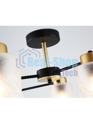 Светильник Ambrella light TR303325/6 BK/GD черный/золото E27/6 max 60W D680*270
