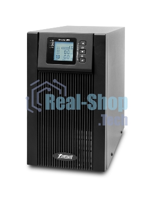 Источник бесперебойного питания PowerMan Online 2000VA черный (Online-Double conversion/LCD Display/USB/Software/RJ11/45,RS-232)