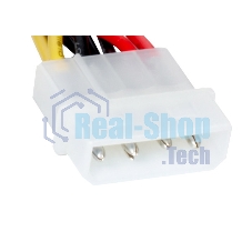 Кабель питания EX138936RUS SATA ExeGate EX-CC-SATA-PS (Molex 4pin/SATA15pin, 0,15м)