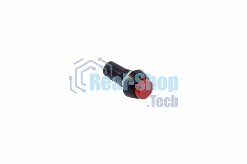 Выключатель-кнопка Rexant 250V 1А (2с) (ON)-OFF Б/Фикс красный