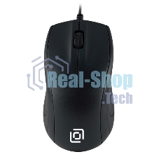 Мышь проводная Oklick 185V2 черный, 1200 dpi, USB, кнопки - 3
