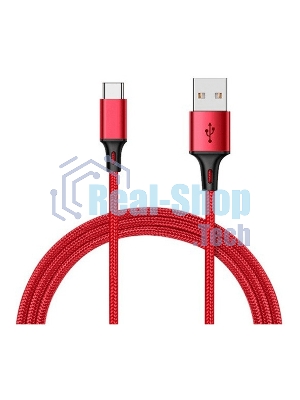 Кабель USB Xiaomi Mi Braided USB Type-C Cable SJX10ZM 100 см красный