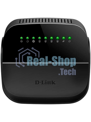 Роутер беспроводной D-Link DSL-2640U/R1A ADSL2+ черный (Annex A)