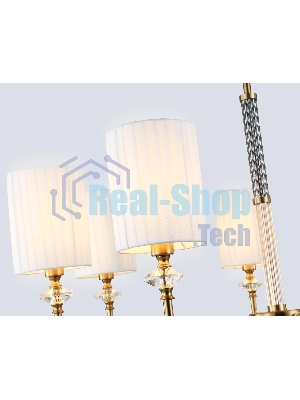 Люстра Ambrella light LH71503/7 BS/FR латунь/белый матовый E14*7 max 40W D840*640