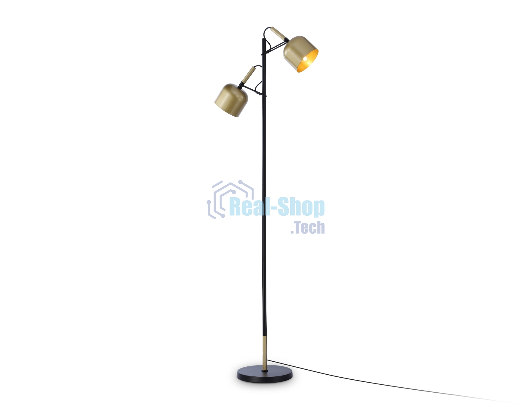 Светильник Ambrella light TR97125/2 GD/BK золото/черный E27*2 max 40W D130*223*1460