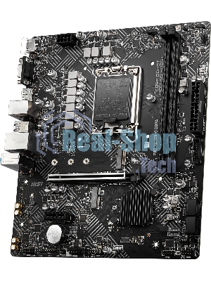 Материнская плата MSI PRO H610M-G DDR4, LGA 1700, Intel H610, 2xDDR4, 4xSATA, 1xM.2, 1xPCIe 4.0 x16, 1xPCIe 3.0 x1, 1xHDMI, 1xDP, 1xVGA, 1xRJ45 1Gb, 2xUSB-A 3.2 Gen 1, 4xUSB-A 2.0, 3x3.5мм, 7.1, mATX