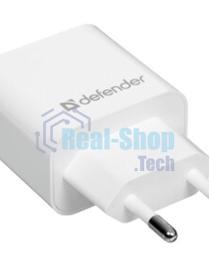Сетевой адаптер Defender 2xUSB, 2.1А, белый (UPA-22)