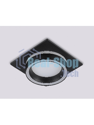 Светильник Ambrella light TN52422 BK/FR черный/белый матовый GX53 max 12W 105*105*45