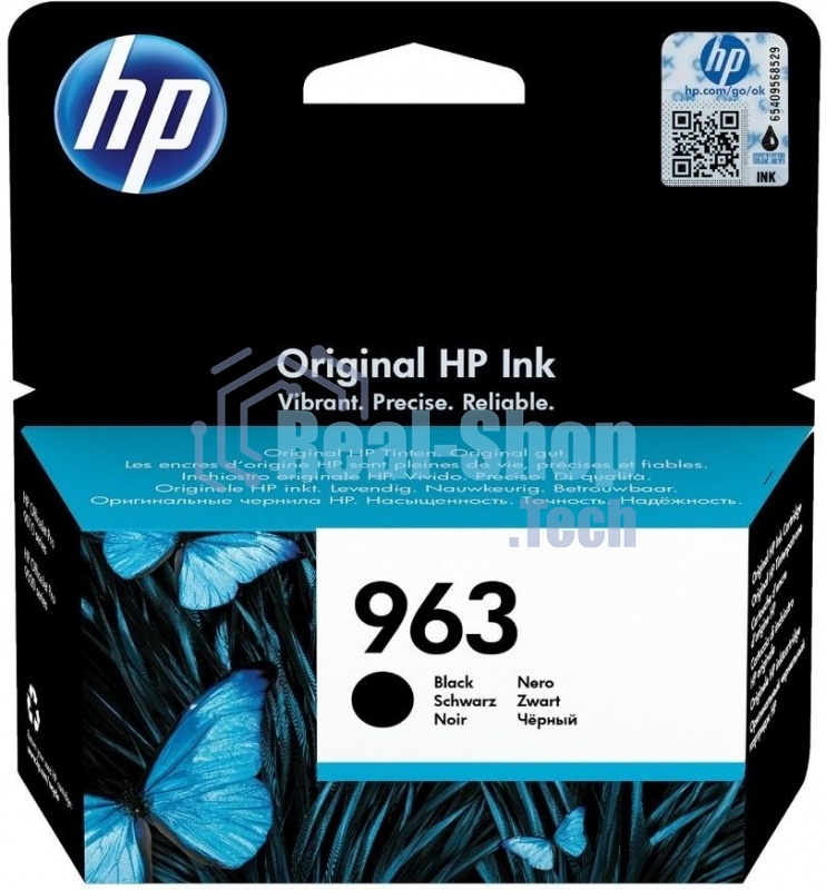 Картридж струйный HP 963 3JA26AE черный (1000 стр) для HP OfficeJet Pro 901x/902x