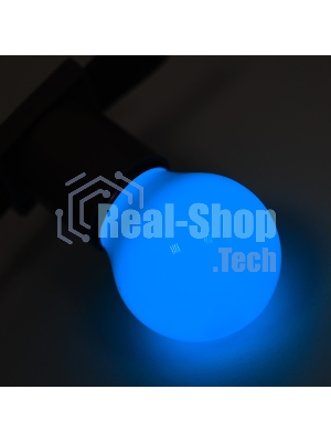 Лампа светодиодная Neon-night d-45 3 LED 1Вт шар E27 25лм 220В синий