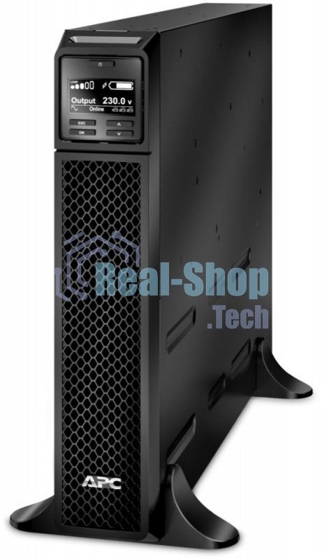 Источник бесперебойного питания APC Smart-UPS SRT, 1000VA/1000W, On-Line, Extended-run, Tower (Rack 2U convertible), черный