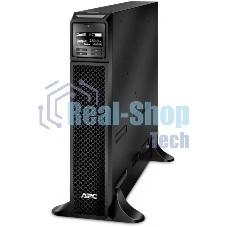 Источник бесперебойного питания APC Smart-UPS SRT, 1000VA/1000W, On-Line, Extended-run, Tower (Rack 2U convertible), черный