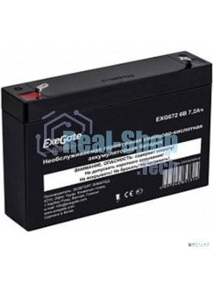 Батарея для ИБП ExeGate EP234536RUS GP 672/EXG672 (6V 7.2Ah) клеммы F1