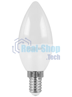 Светодиодная лампа Gauss Elementary 8Вт цок.: E14 свеча 220B 3000K св. свеч. белый. теп. С37 (упак.: 10 шт)
