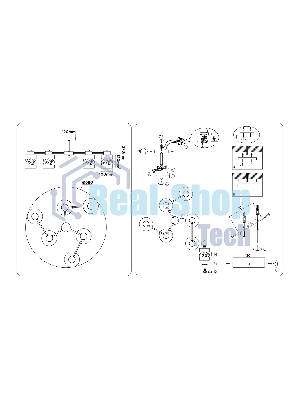 Светильник Ambrella light TR303325/6 BK/GD черный/золото E27/6 max 60W D680*270